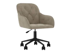 Juego de 2 sillas de comedor giratorias de terciopelo gris claro