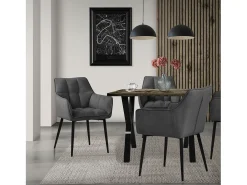Juego de 4 sillas de comedor Silla de salón Silla de cocina Sillón Silla de dise