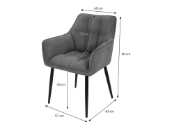 Juego de 4 sillas de comedor Silla de salón Silla de cocina Sillón Silla de dise