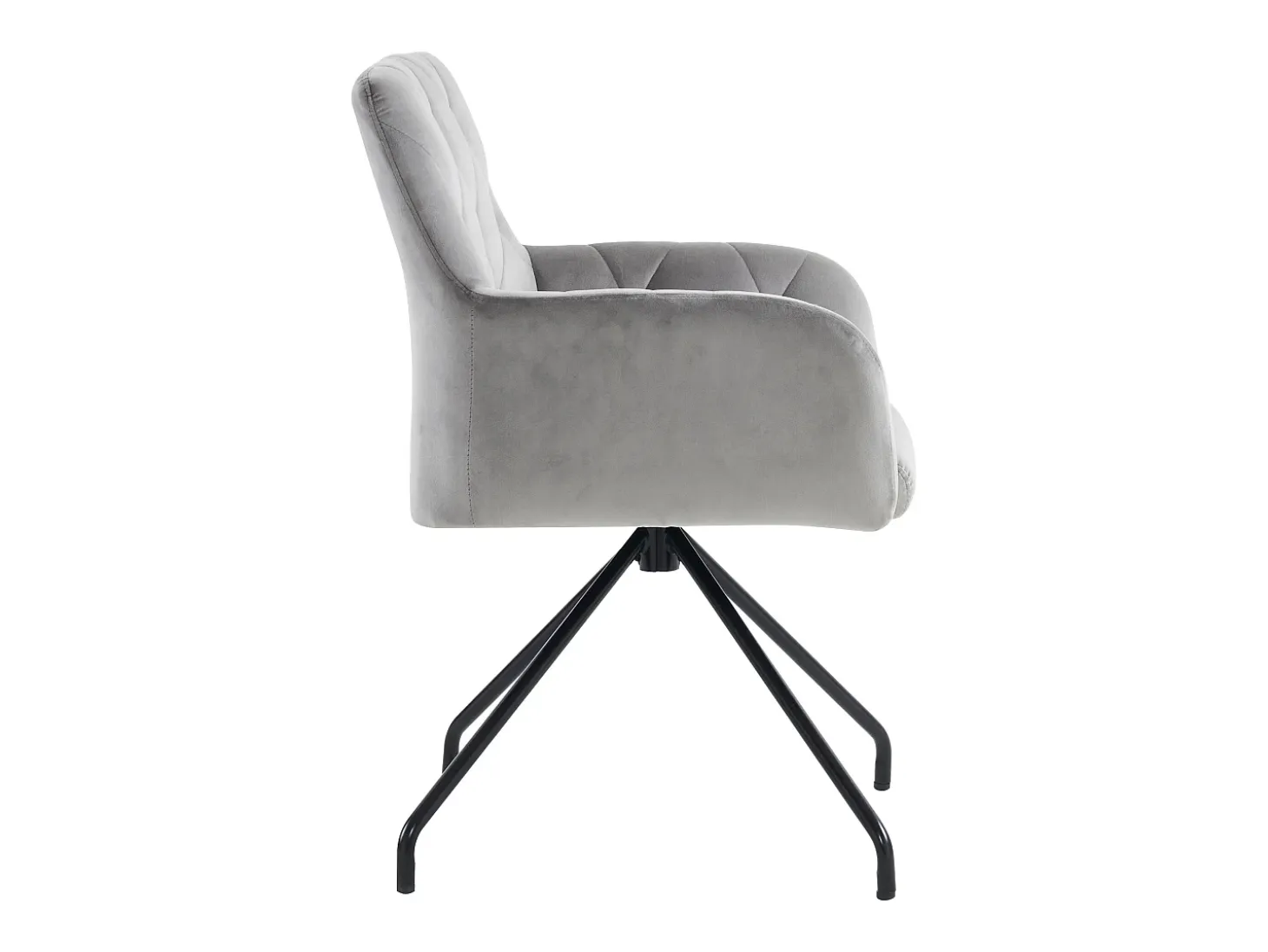 Juego de 2 sillas de comedor - terciopelo gris claro - respaldo curvo y patas de metal - para sala de estar y dormitorio