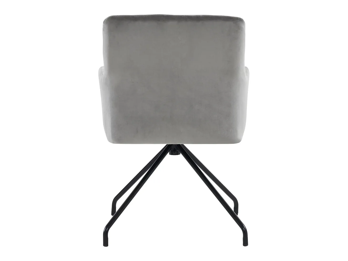 Juego de 2 sillas de comedor - terciopelo gris claro - respaldo curvo y patas de metal - para sala de estar y dormitorio