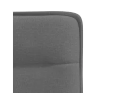 Juego de 4 sillas de comedor de tela gris oscuro