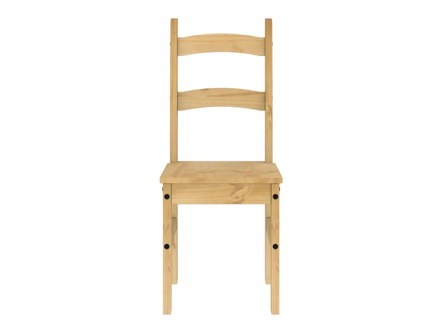 Juego de 2 sillas de comedor 40x46x99 cm madera maciza de pino
