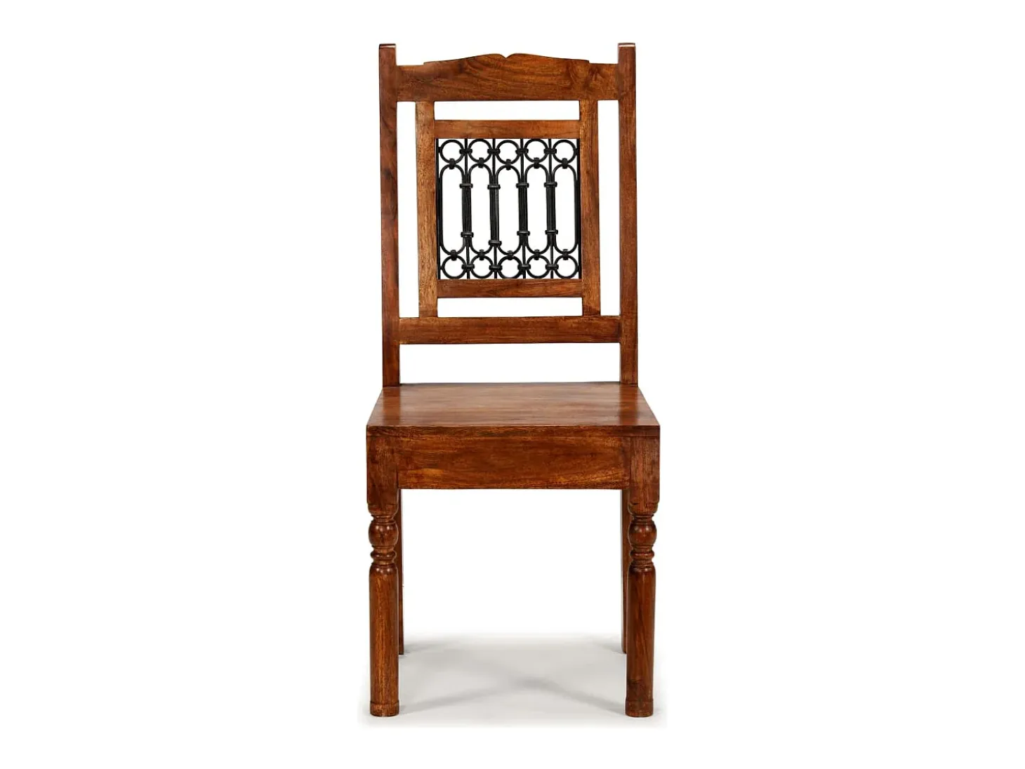 Juego de 6 sillas de comedor de madera maciza clásicas