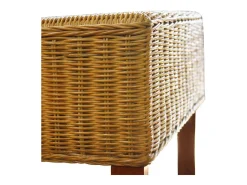Juego de 2 Sillas de comedor ratán natural marrón ES172392