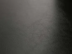 Juego de 6 sillas de comedor Littau de piel sintética, polipiel, negra, patas claras