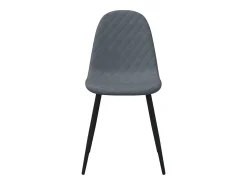 Juego de 2 Sillas de comedor terciopelo gris oscuro ES148420