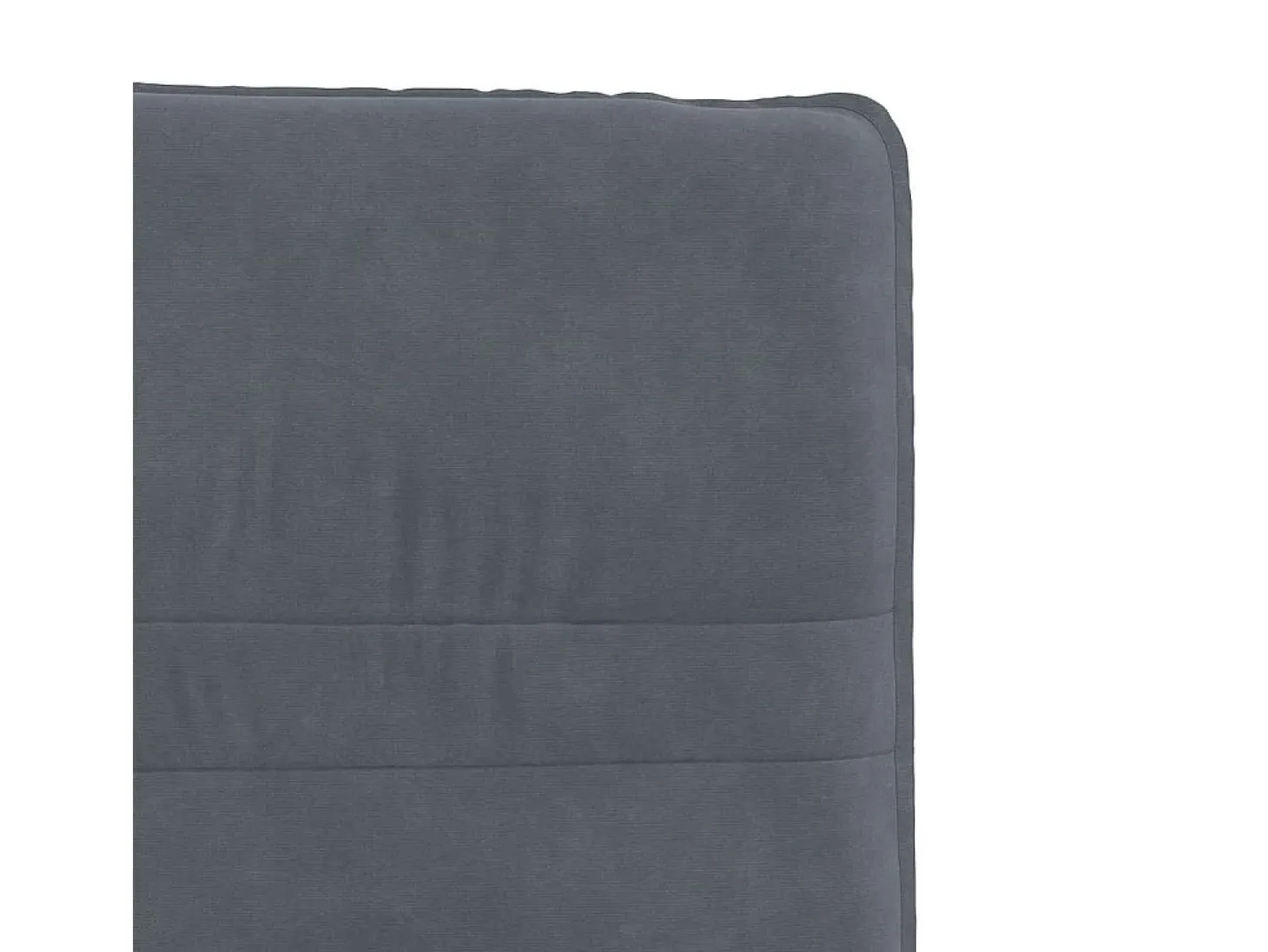 Juego de 2 sillas de comedor de terciopelo gris oscuro
