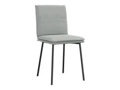 Juego de 4 sillas de comedor de terciopelo gris claro