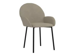 Juego de 2 Sillas de comedor terciopelo gris claro ES923369