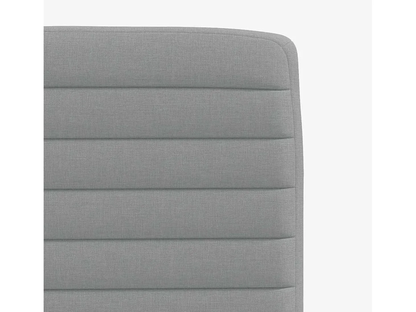 Juego de 4 sillas de comedor de tela gris claro