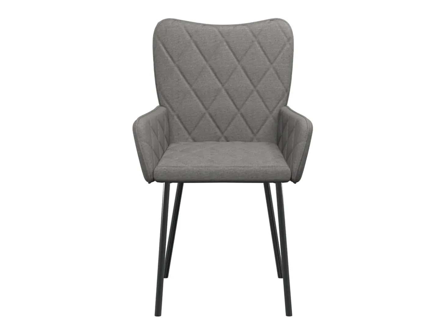 Juego de 2 Sillas de comedor giratorias tela gris claro ES764621