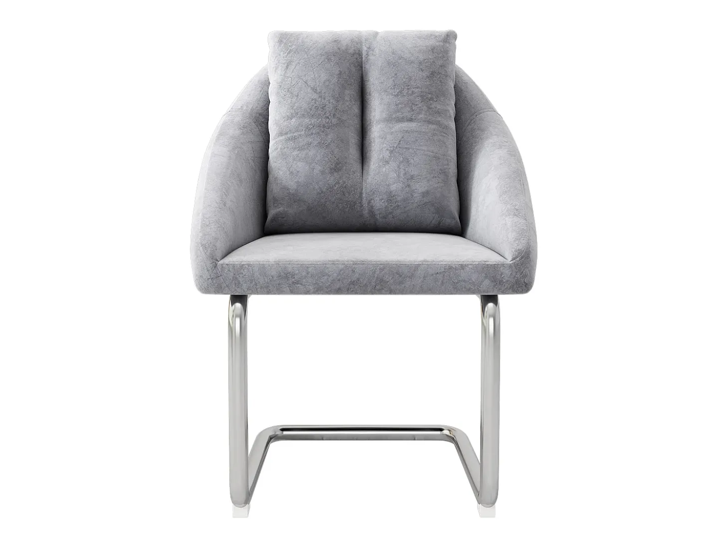 Juego de 4 sillas de comedor de terciopelo con cojín, silla giratoria de lujo para sala de estar y dormitorio, patas curvas, gris (dimensiones no aplicables)