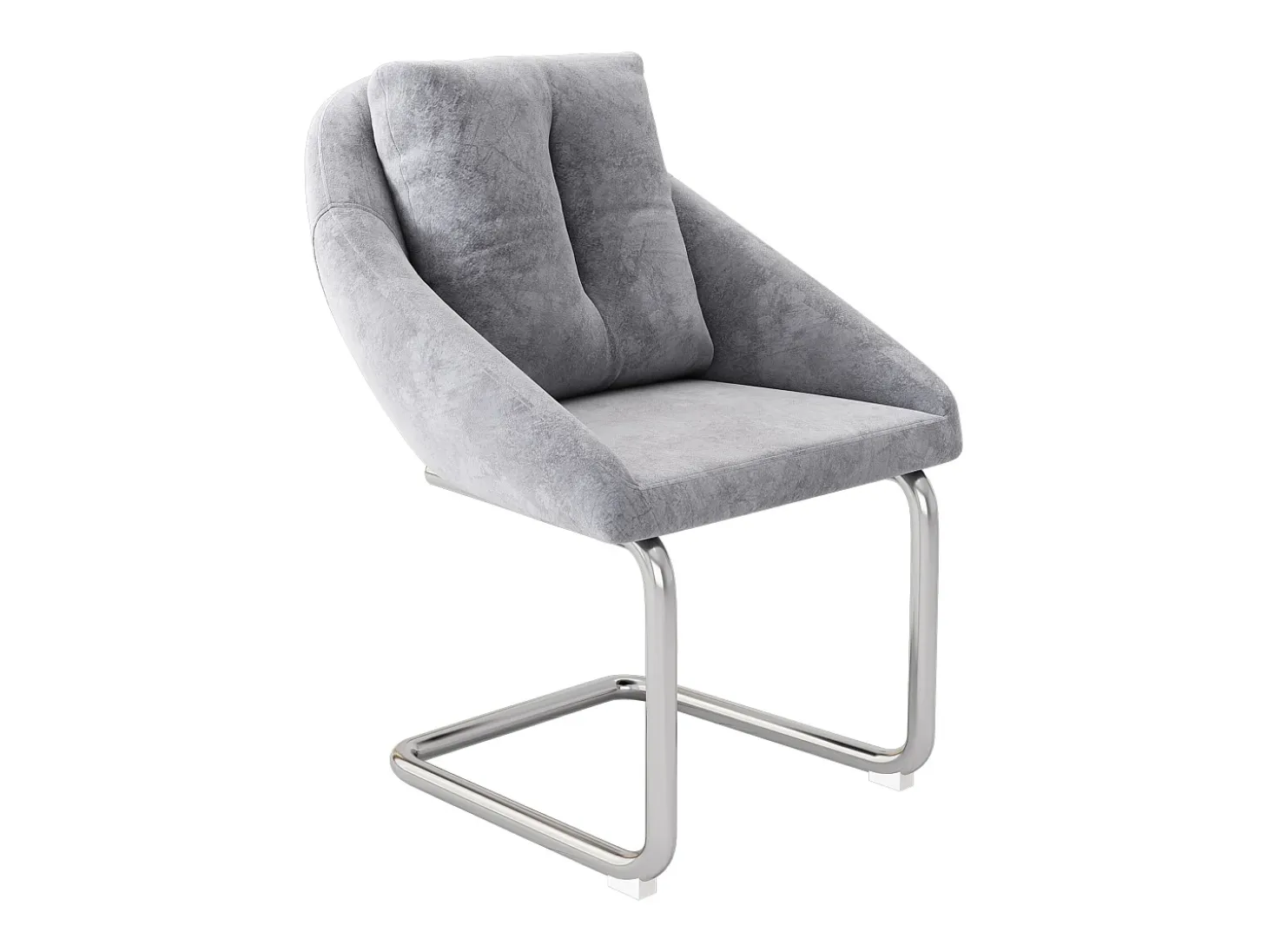 Juego de 4 sillas de comedor de terciopelo con cojín, silla giratoria de lujo para sala de estar y dormitorio, patas curvas, gris (dimensiones no aplicables)