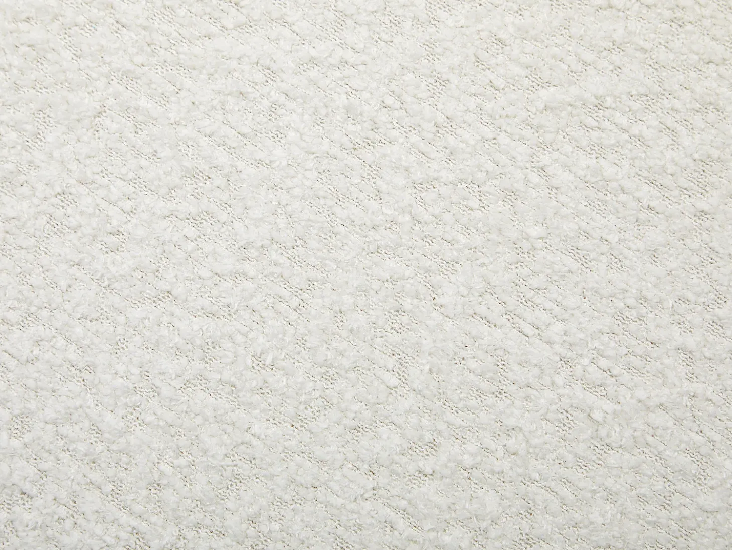 Juego de 2 sillas de tejido bouclé y madera de hevea - Blanco y negro - WILANA