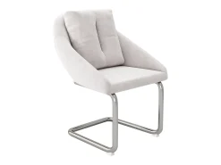 Juego de 2 sillas de terciopelo - 82 x 57 x 54 cm - con cojines - Silla giratoria de lujo para salón y dormitorio - Patas arqueadas - Beige