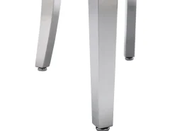 Juego de 4 sillas de terciopelo con patas de metal - Gris