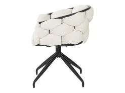 Juego de 6 sillas giratorias de terciopelo - Estilo moderno - Beige