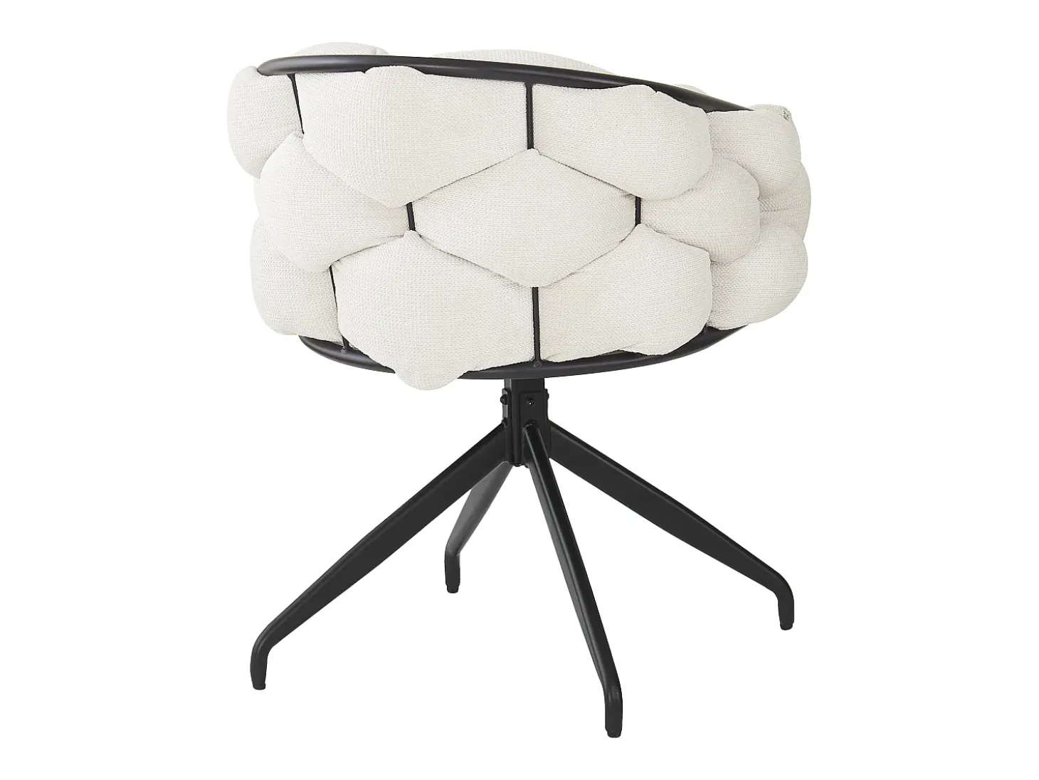 Juego de 6 sillas giratorias de terciopelo - Estilo moderno - Beige