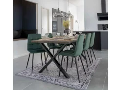 Juego de 2 Sillas Middelfart, Verde, 55x44x86 cm, Kendra Home