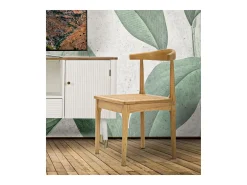 Juego de 2 Sillas Natura 6, Marrón, 54x54x70 cm, Kendra Home