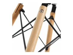 Juego de 4 sillas Nórdica para comedor o cocina con patas en madera color negro
