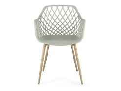 Juego de 4 sillas Optik - Versátil para uso interior y exterior-Gris