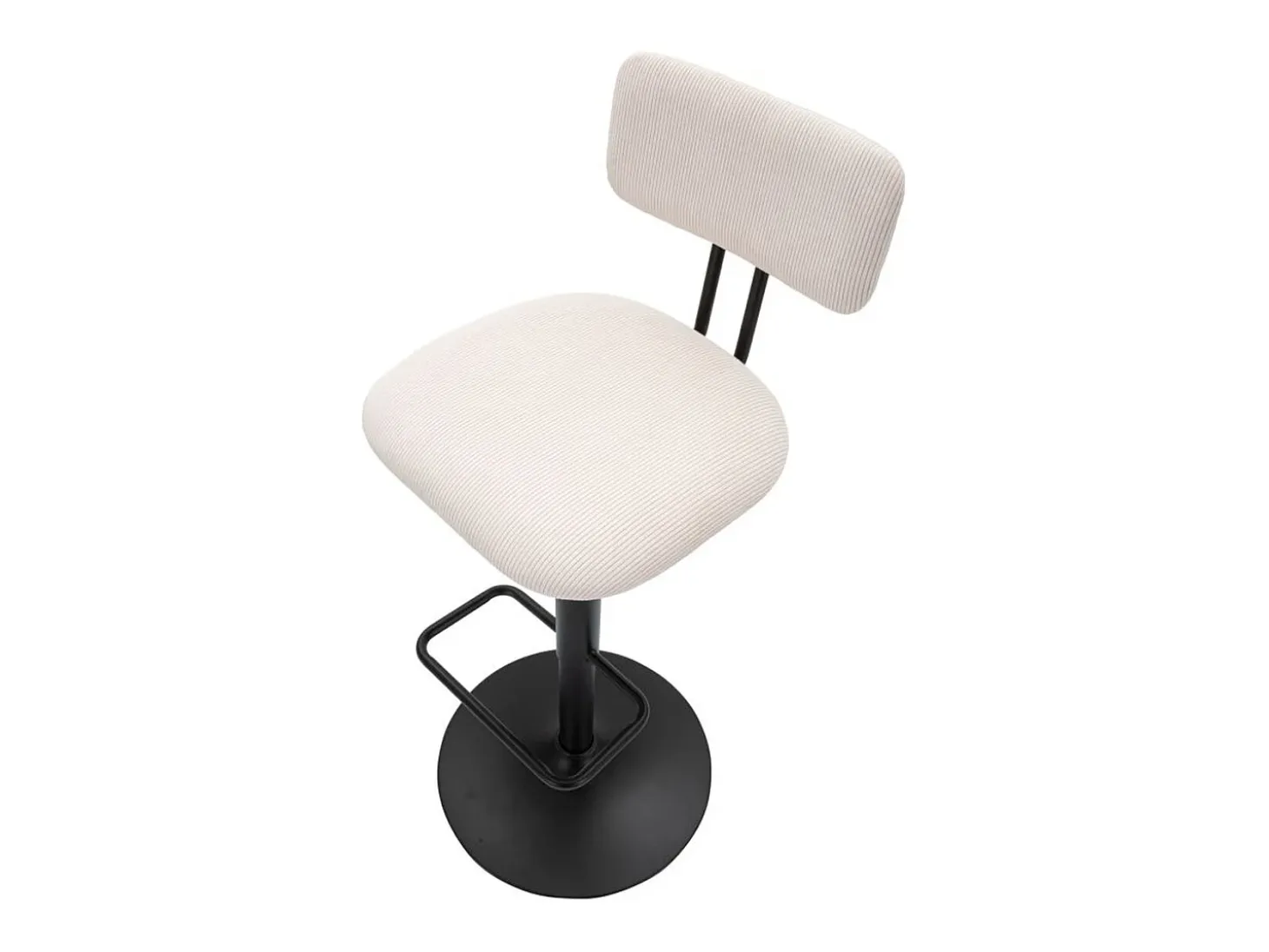 Juego de 2 Taburetes Altos VKH446, Blanco, 41x47,5x85 cm, Kendra Home