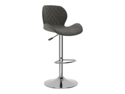 Juego de 2 taburetes de bar de terciopelo gris oscuro