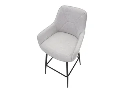 Juego de 2 taburetes de bar grises, 55 x 55 x 109 cm