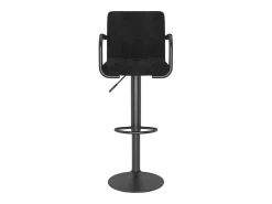 Juego de 2 taburetes de bar de terciopelo negro