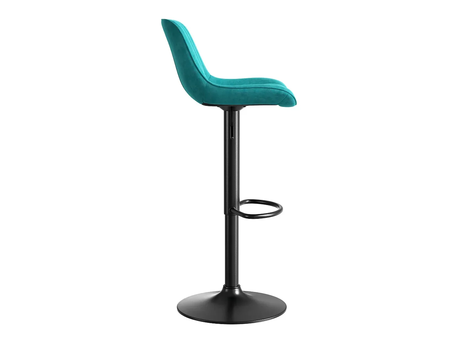Juego de 2 taburetes de bar giratorios - altura ajustable y giro de 360° - terciopelo azul