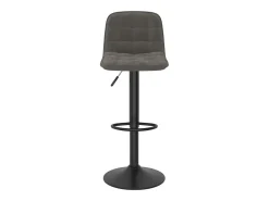 Juego de 2 taburetes de bar de terciopelo gris oscuro