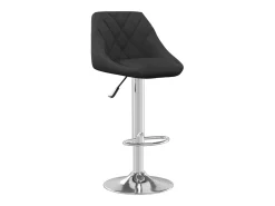 Juego de 2 taburetes de bar de terciopelo negro