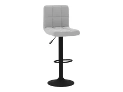 Juego de 2 taburetes de bar de terciopelo gris claro