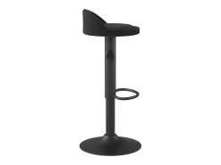 Juego de 2 taburetes de bar de terciopelo negro