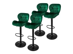 Juego de 4 taburetes de bar regulables en altura taburete de bar giratorio tabur