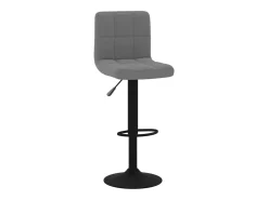 Juego de 2 taburetes de bar de terciopelo gris oscuro