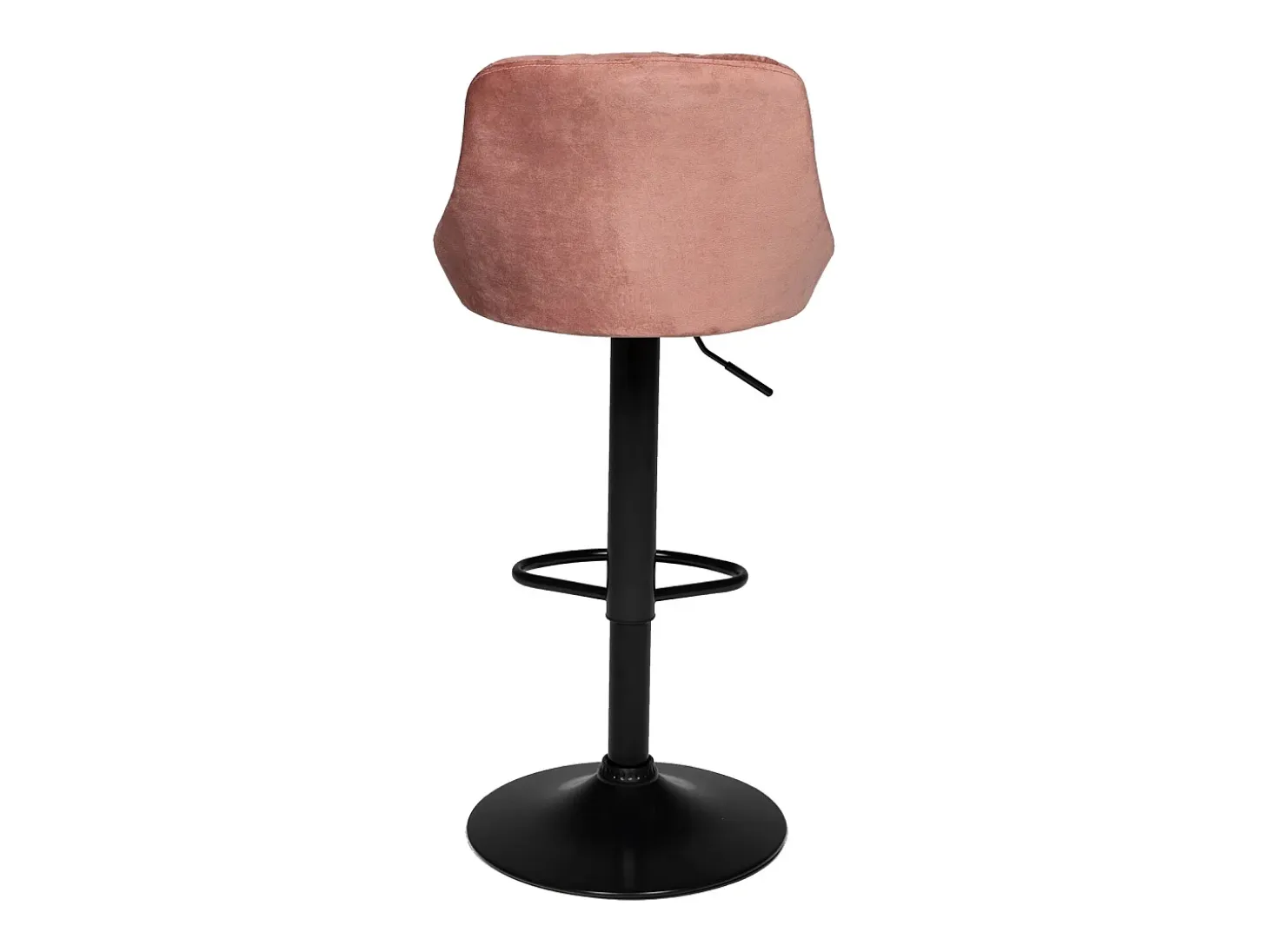 Juego de 2 taburetes de bar de terciopelo rosa ROBIN