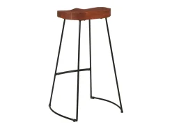 Juego de 2 taburetes de bar Gavin 50x40x78cm madera maciza de mango