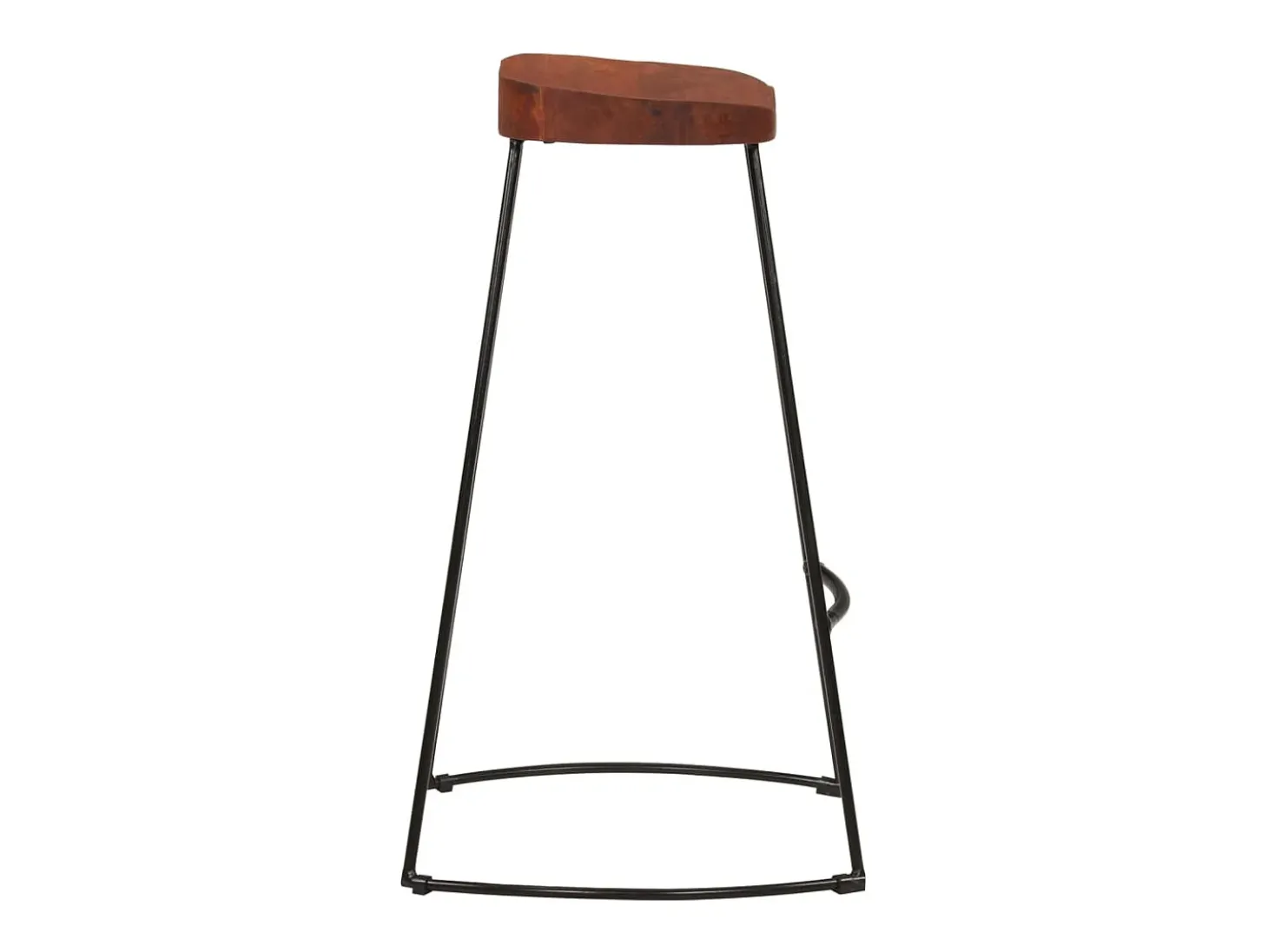 Juego de 2 taburetes de bar Gavin 50x40x78cm madera maciza de mango