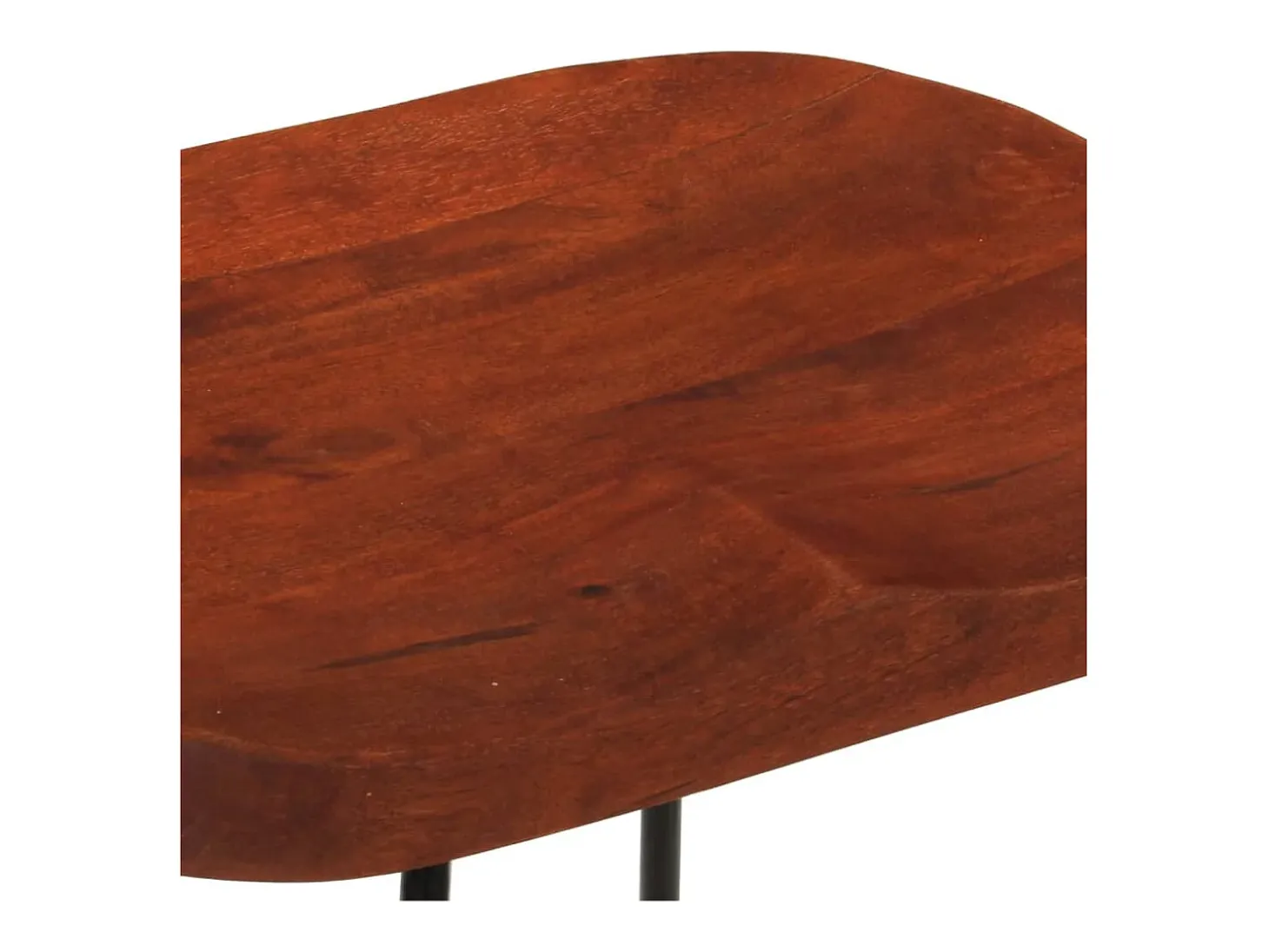 Juego de 2 taburetes de bar Gavin 50x40x78cm madera maciza de mango