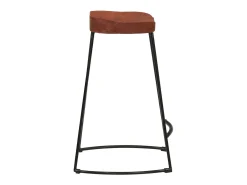 Juego de 2 taburetes de bar Gavin 45x40x63cm madera maciza de mango