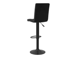 Juego de 2 taburetes de bar de terciopelo negro