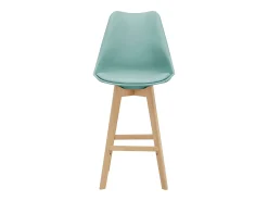 Juego de 4 taburetes de bar de plástico sintético haya 105x48x58 cm verde 03_0008719