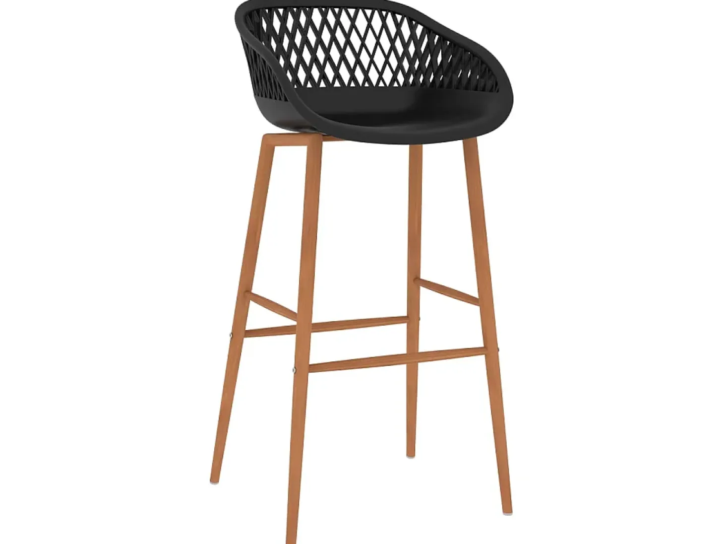 Juego de 2 Taburetes de cocina negro ES89230