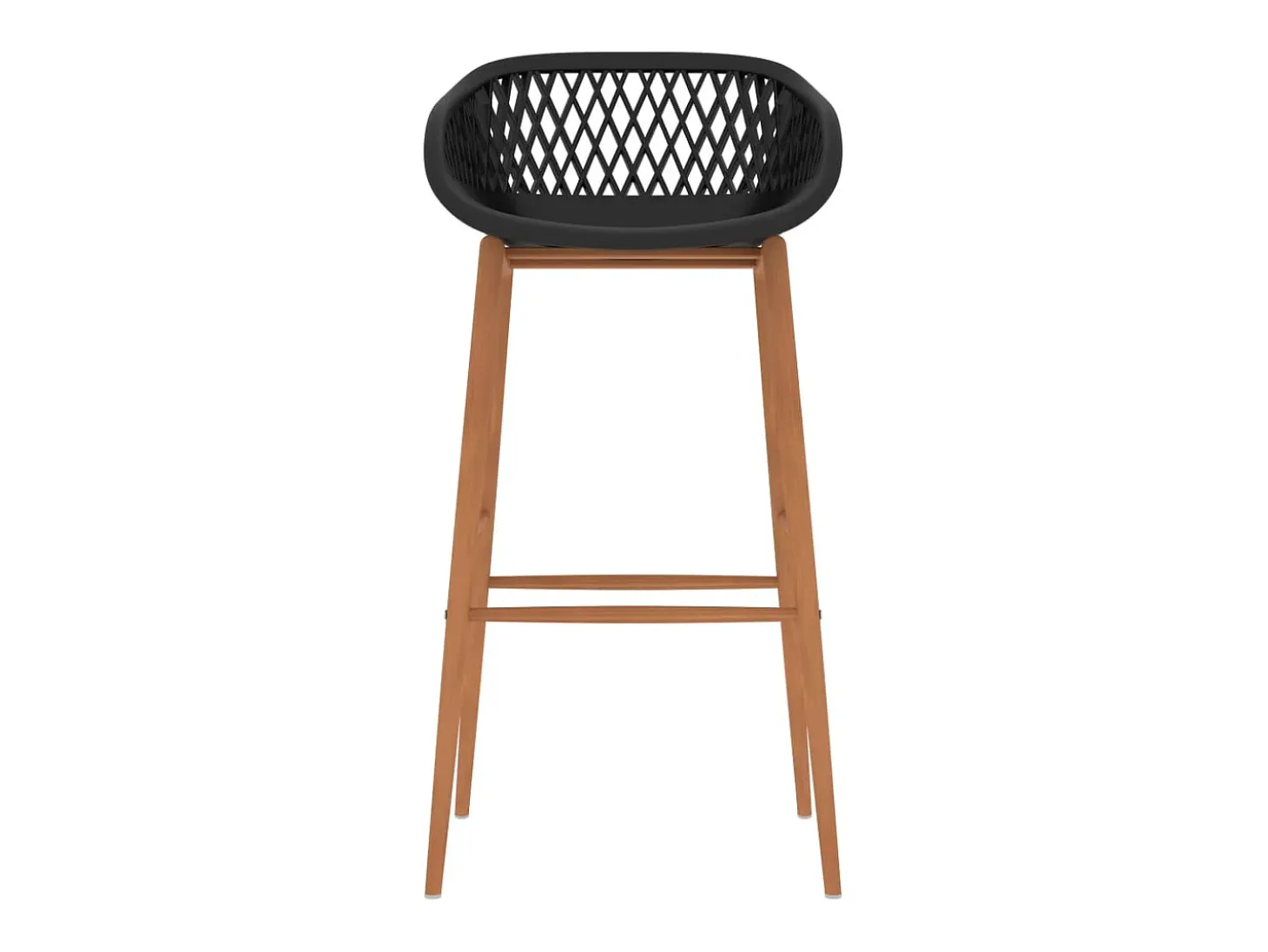 Juego de 2 Taburetes de cocina negro ES89230