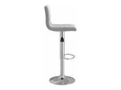 Juego de 2 Taburetes de cocina terciopelo gris claro ES93270
