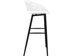 Juego de 4 Taburetes de cocina blanco ES36750