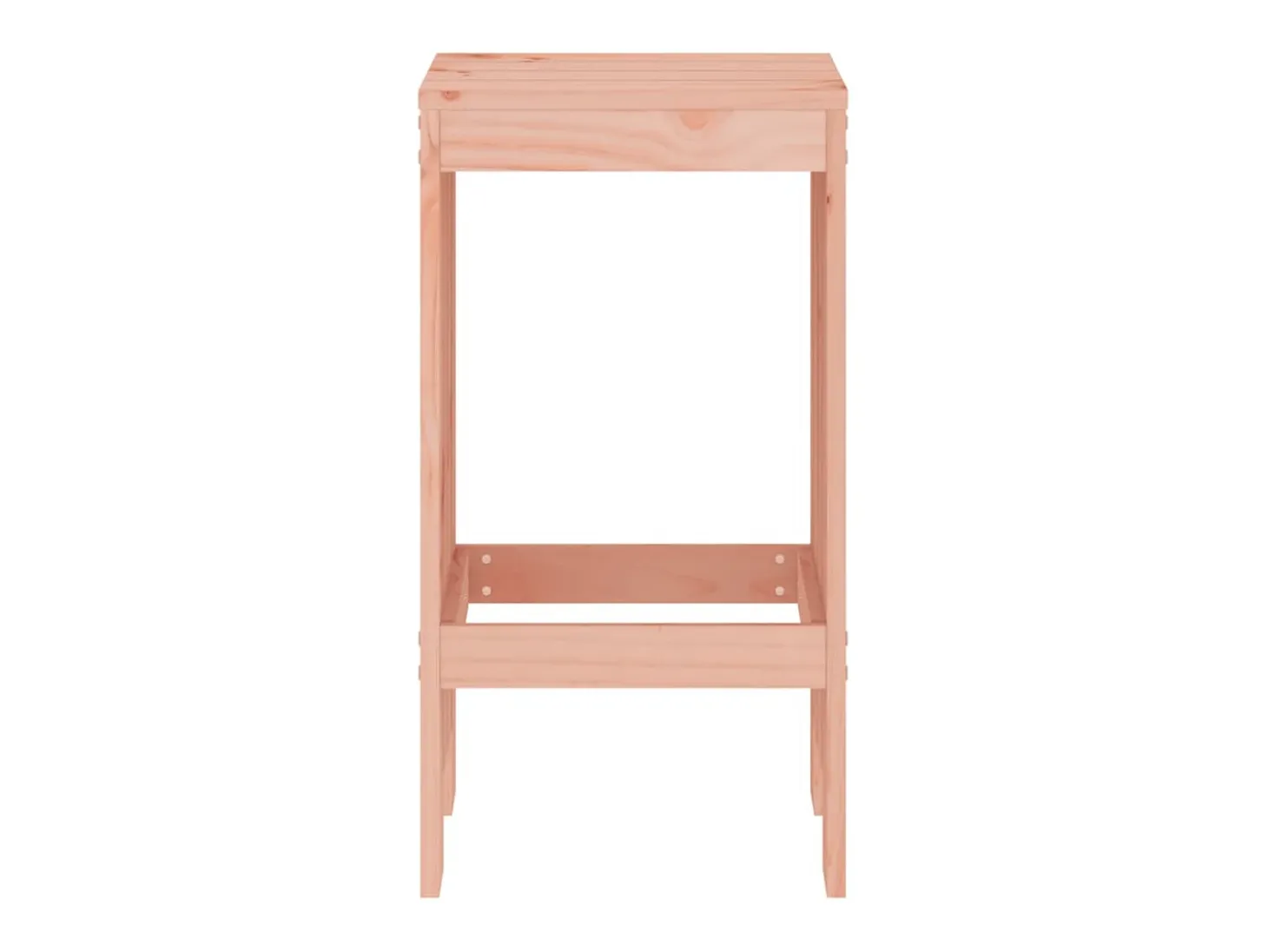 Juego de 2 Taburetes de cocina madera de abeto Douglas 40x36x75 cm ES72676